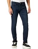 Herren O&S Slim Fit Jeans | Basic Hose Denim Pants ONSLOOM | Tapered Trousers Stoned Washed, Farben:Blau-4, Größe Jeans:34W / 32L