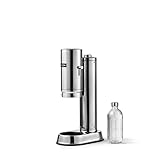 Aarke Carbonator Pro, Wassersprudler mit Glasflasche, Edelstahl Finish
