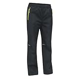 MEILONGER Jungen Mädchen Schneehose Skihose Wanderhose Wasserdicht Softshellhose Outdoorhose Winddicht Warm Snowboardhose Kinder Winter Trekkinghose(Grau 146)
