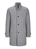 JACK & JONES Male Wollmantel Wollmantel