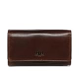 SID & VAIN Kellner-Geldbörse Gastronomie Aberdeen aus Premium Leder I Kellnerportemonnaie groß für Herren und Damen I Kellner-Geldbeutel Fächer braun handgefertigt