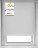 Thermorollo Rollo für Fenster ohne Bohren Verdunkelungsrollo Klemmfix – Sol Royal Seitenzugrollo Fenster Rollos für innen Thermorollo ohne Bohren - Fensterrollo Thermo 120x160 cm Weiß T42