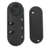 Gepäckschloss, 3-stelliges Koffer-Passwortschloss, Zinklegierungsschloss, Koffer-Passwort-Sicherheitsschloss, Kunststoff, Mattiert, für Reisen, Schwarz Campingausrüstung