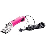 VOSS.farming profiCUT Schermaschine Pink, für Pferde, extra leise und laufruhig, mit Profi Messersatz, Pferdeschermaschine Haarschneidemaschine