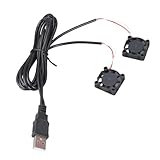 AMISENK Lüfteraustausch Mit Zwei Lüftern 5 V Hoher Luftstrom Geräuscharm Für Server Switches Musik Player PC Komponenten 25 X 25 X 7 Mm Lebensdauer
