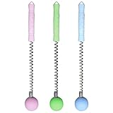 SECFOU Massagehammer 3 Stücke mit Silikonfeder für Oberschenkel Rücken und Taille zur der Durchblutung und Sicheren Massage mit Langer Lebensdauer Zufällige Farbe