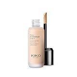 KIKO Milano Full Coverage 2-in-1 Foundation & Concealer 01 - WR 01, 2-In-1-Foundation Mit Concealer, Hohe Deckkraft