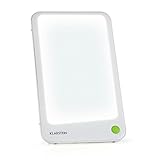 Klarstein Summershine Slim - Lichtdusche, Tageslichtlampe, Wellness-Leuchte, 10.000 Lux, leuchtstarkes Lichtfeld, UV-Frei, Flackerfrei, Magnethalterung, energiesparend, weiß
