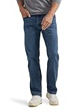 Wrangler Authentics Men's Regular Fit Comfort Flex Waist Jeans, Blue Ocean, 36W / 32L