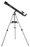 Bresser Refraktor Einsteiger Teleskop Stellar 60/800 mit Smartphone Kamera Adapter und hochwertigem Objektiv-Sonnenfilter, inklusive Stativ und umfangreichem Zubehör
