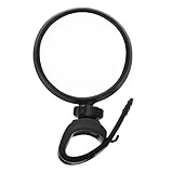 KOMBIUDA Fahrradspiegel fahrradrückspiegel Fahrrad Rückblickspiegel Klappbarer Rückspiegel Scooterrückspiegel spiegel rund fahrrad lenker spiegel Scooter-Spiegel Lenkerspiegel Abs Black