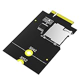 Meiliyizu T-Flashes Kartenadapter NGFFs B Key T-Flashes Kartenleser für 3042/3052 Desktop Laptop NGFFs Key B HDDs
