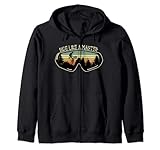 Ride Like A Master BMX-Fahrer, Retro-Brille, Vintage-Brille Kapuzenjacke
