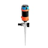 GRÜNTEK 4-facher Multifunktions-Kreisregner bis 452 qm. Großflächiger Sprinkler Rasensprenger mit Sektoreinstellung 30°- 360° optimale Gartenbewässerung Regner