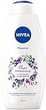 NIVEA Pflegebad Pure Entspannung (750 ml), pflegendes Schaumbad mit beruhigendem Lavendel Duft, Badezusatz für natürlich weiche und gepflegte Haut