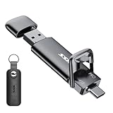 SSK USB C Externe SSD 4 TB, Extreme Schneller Solid State Drive, Dual-Typ C + A USB3.2 Gen2 Datenspeicher für Android-Telefon, Laptop, Tablet, Mac, bis zu 1000MB/s