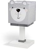 Dalber Kinder Tischlampe Nachttischlampe Little Teddy Bär Tiere, Grau