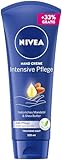 NIVEA Intensive Pflege Hand Creme, reichhaltige Hautcreme mit Mandel-Öl für intensive Feuchtigkeit, Hautpflege mit dem einzigartigen NIVEA Duft (100 ml)