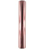 CASLE GläNzende Holografische Opal Vinyl Chrom Klebefolie, Permanente Vinylfolie, Rolle, 30 X 152 Cm, RoséGold