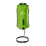 Naturehike Schwimmboje Dry Bag Wasserdichter Trockensack 18L Aufblasbare Schwimmende Flotation Swim Boje Strandtasche für Open Water, Swimming Buoy, Triathlon (Grün)