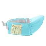 VICASKY Babytrage Babysitz Tragegurt für Babys Tragesitz Hüftsitzträger für Babys halter trage Fronttrage für Hüfttrage für Kleinkinder -Hüftsitz Baumwolle Sky-blue