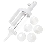 CRILSTYLEO 1 Satz zum Dekorieren von Kuchen Keksdekoration Roti Teig Kreis spritzgebäckpresse gebã¤ckpresse Kuchen Backset Plätzchen- -Deko- Weiß Wiederverwendbar