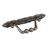 HEEPDD Hardware-Griff, Türgriff mit Löwenmuster, Eisenmaterial, Bronze-Finish, 4,02 X 0,79 Zoll, für Schränke und Schubladen, 4er-Pack mit Schrauben, Heim-Hardware