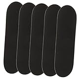 VICASKY 5St rutschfeste Matte Zubehör für Griffbretter Skateboard-Finger Mini-Skateboard Finger Skateboard fingerskaterboard Schaumstoff-Griffband Finger-Skateboard-Zubehör Pu Black