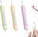 Fysaran Nadeleinfädler 2 in 1 Einfädelhilfe Nadel & Nahttrenner 3 Stück Einfädler Nähen Zubehör Nähzubehör Nahtauftrenner Fadeneinfädler für Nadeln