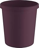 Helit H6405825 - Papierkorb „the green german“, 18 Liter, aus Recycling-Kunststoff Blauer Engel zertifiziert, bordeaux-rot, 1 Stück