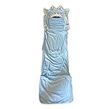 Wdfnexalai Faltbarer Kinder-Sofabezug mit Cartoon-Motiv, aufklappbar, für Sofa, Bett, blau, Kugelkrone