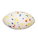 Mavaol Rugby-Spielzeug IN HUNDEFARBE, BEIßZÄHNE, mahlende, hohe Sprungkraft, interaktive, schwimmende Kaubälle für Hunde