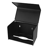 Toilettenpapierhalter, Wandmontierter Toilettenpapierhalter, Platz-Aluminium, Multifunktional, Sauber und Hygienisch für die Küche (Black)