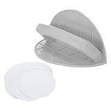 Generisches Schleifpapier-Werkzeug, selbstklebendes Handschleifer-Set, halbkreisförmiges Innenecken-Schleifpapier-Schleifwerkzeug mit 10 Schleifpapieren