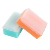 HEMOTON 2 Stück Shampoo Bürste aus Weichem Schwamm Sanfte Kopfhautmassage und Sensorische Stimulation Leicht und Kompakt für Neugeborene für Haarwäsche und Badmassage