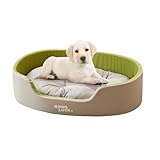 mivceklw Bequemes Hundebett, 2 seitliches Haustierbett, für die vier Jahreszeiten, Hundekissen, dekoratives Haustiernest, 50 x 35 cm, für kleine bis große Hunde, Indoor, Outdoor, Heimdekoration,