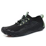Unisex BarfußSchuhe Damen Herren Barfussschuhe Rutschfeste Aquaschuhe Schnell Trocknend Wasserschuhe Atmungsaktiv Breiter Zehenbox Zehenschuhe Weich Fitnessschuhe Outdoor Traillaufschuhe Strandschuhe