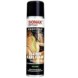 SONAX PROFILINE LeatherCare Foam (400 ml) ergiebiger Reinigungs- und Pflegeschaum für Autoinnenausstattungen aus Glattleder, Art-Nr 02893000