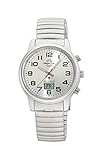 Master Time Funk Quarz Damen Uhr Analog-Digital mit Edelstahl Zugband Armband MTLA-10820-42M