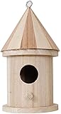 YXUANYZNB Vogelnest aus Holz, für den Außenbereich, hängende Vogelfutterstation, Vogelhäuser, Verwendung für Gartenarbeit im Freien - A