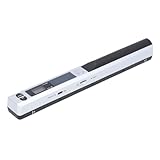 Ejoyous Tragbarer Scanner, 900 DPI Kompakter Mobiler USB 2.0-Dokumentenscanner 8,27 Zoll, Foto-CD (Silver)
