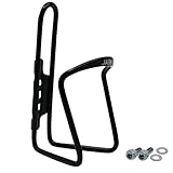 Flaschenhalter Fahrrad Schwarz aus Aluminium Extra Verstärkt für Rennrad MTB Trekkingrad Kinderfahrrad Universal Passend Getränkehalter mit Montageschrauben Trinkflaschenhalter Trinkflaschenhalterung