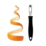 Kanalmesser Zitronenschäler Zester-Garnitur für Cocktailmixer- Dreieckiges, V-förmiges Edelstahl-Barwerkzeug in Profiqualität-Obstschäler Zester