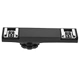 Hochwertiger, ultraleichter Blitzschuh-Splitter, Spiegelreflexkamera, Camcorder, ABS-PC, leicht, praktisch, schwarz. 1 x Blitzschuh-Splitter (Exklusiv für Canon)