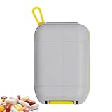 Hogvinnatil Pillendose für Reisen, Pillendose, klein, feuchtigkeitsbeständig, für die Handtasche, Medikamentenbehälter
