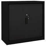 Fasba Schiebetürenschränke, Stahlregal mit Schiebetüren und verstellbaren Ablagen, Aufbewahrungsschrank für Wohnzimmer oder Büro