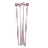 Healifty 4 Stück Holzschlägel Holz Marimba Schlägel Mallet Drumsticks Kugelschläger Klangstäbe