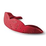 Lodokdre Sport Mundschutz Zahnschutz Erwachsene Mundschutz Zahnstütze Schutz Basketball Rugby Karate, Rot