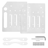 Harewtwy 3,5-Desktop-Festplattenrahmen Aus Transparentem Acryl, Mechanischer Festplattenkäfig, Externe Festplatten-Aufbewahrungsbox, 4 Schichten