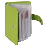 AIRCBC Kreditkartenetui Damen und Herren Kartenetui Leder - 40 Karten